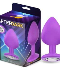 Sparkly Plug Anal Silicona Talla M Violet